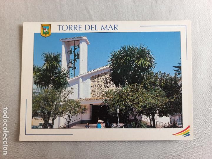 Postales: N&ordm; 13 IGLESIA PARROQUIAL COSTA DEL SOL TORRE DEL MAR MALAGA VELEZ POSTAL EDICIONES FISA SIN CIRCULAR