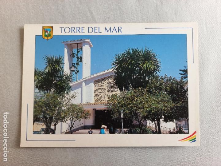 Postales: N&ordm; 13 IGLESIA PARROQUIAL COSTA DEL SOL TORRE DEL MAR MALAGA VELEZ POSTAL EDICIONES FISA SIN CIRCULAR
