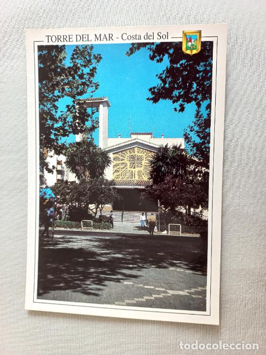 Postales: N&ordm; 7 IGLESIA PARROQUIAL. COSTA DEL SOL TORRE DEL MAR MALAGA VELEZ POSTAL EDICIONES FISA SIN CIRCULAR