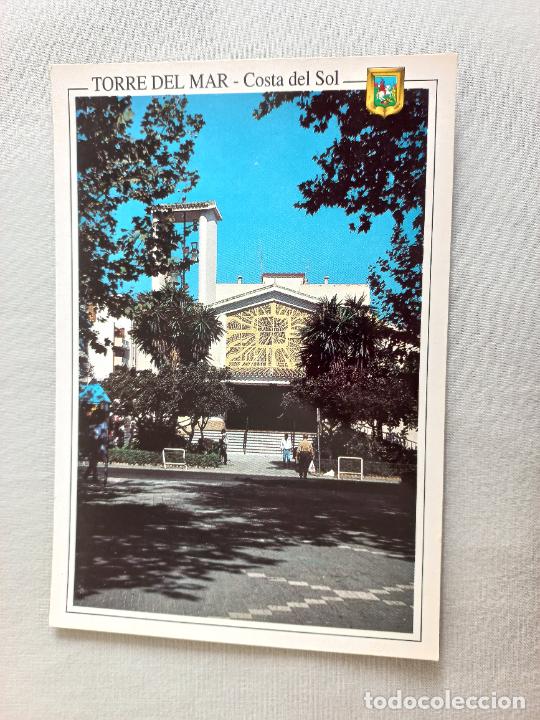 Postales: N&ordm; 7 IGLESIA PARROQUIAL. COSTA DEL SOL TORRE DEL MAR MALAGA VELEZ POSTAL EDICIONES FISA SIN CIRCULAR