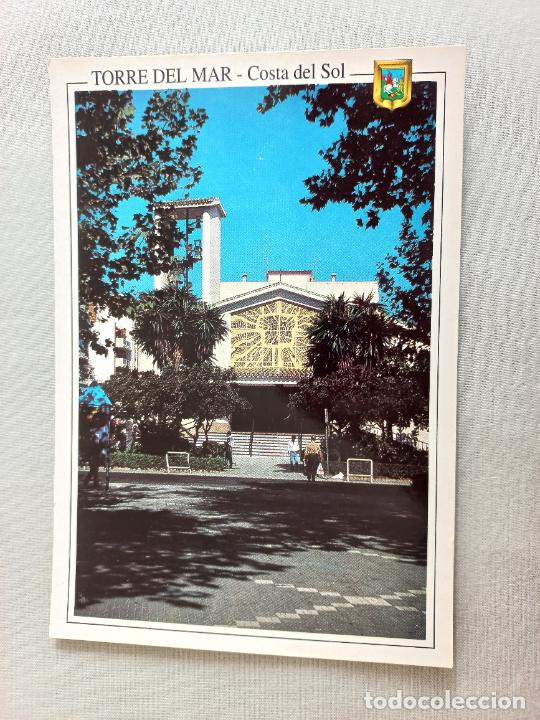 Postales: N&ordm; 7 IGLESIA PARROQUIAL. COSTA DEL SOL TORRE DEL MAR MALAGA VELEZ POSTAL EDICIONES FISA SIN CIRCULAR