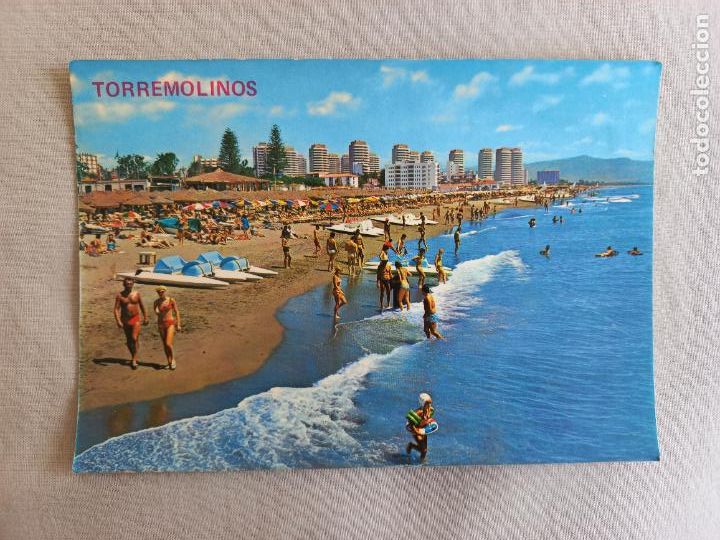 Postais: N&ordm; 21. TORREMOLINOS. PLAYA Y VISTA PARCIAL. MALAGA. POSTAL EDICIONES ARRIBAS SIN CIRCULAR