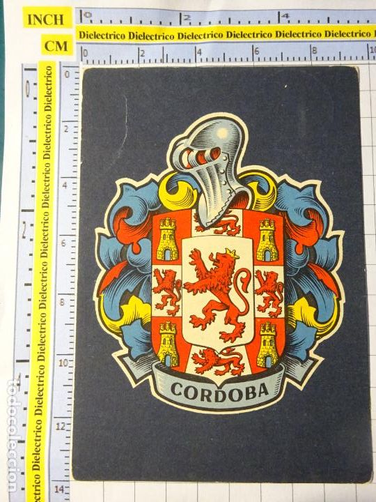 Postcards: POSTAL DE C&Oacute;RDOBA. A&Ntilde;OS 30 50. COLECCI&Oacute;N BLASONES DE ESPA&Ntilde;A. ESCUDO HER&Aacute;LDICO. 3208