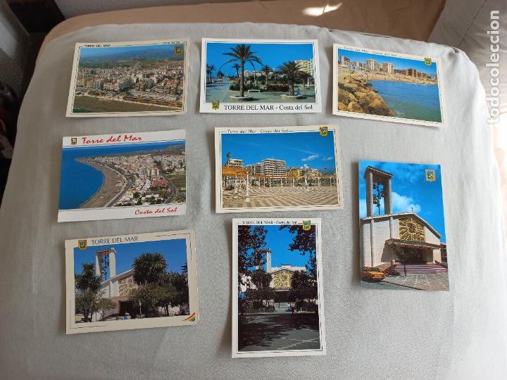 Postales: lote de 8 postales de TORRE DEL MAR MALAGA VELEZ EDICIONES FISA 9, 13, 8, 14, 34, 31, 12 Y 7. S/C
