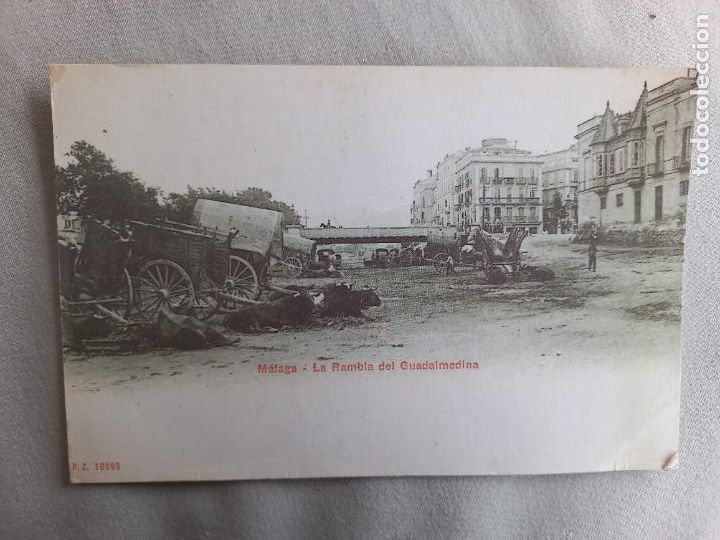 Postales: REPRODUCCION DE POSTAL EDITADA POR LA OPINION DE MALAGA. LA RAMBLA DEL GUADALMEDINA