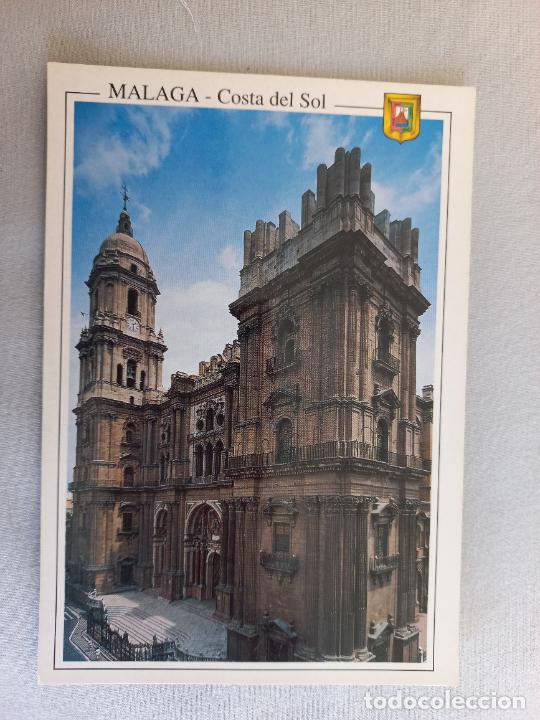 Postales: POSTAL N&ordm; 79 VISTA PARCIAL CATEDRAL MALAGA 1996 EDICIONES DOMINGUEZ FISA ESCUDO DE ORO. SIN CIRCULAR