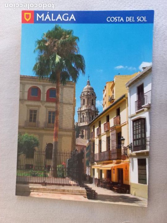 Postales: POSTAL N&ordm; 15. CALLE SAN AGUSTIN. MALAGA EDICIONES DOMINGUEZ FISA ESCUDO DE ORO. SIN CIRCULAR