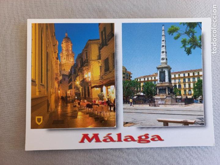 Postales: POSTAL N&ordm; 24 CATEDRAL PLAZA DE LA MERCED MALAGA EDICIONES DOMINGUEZ FISA ESCUDO DE ORO. SIN CIRCULAR