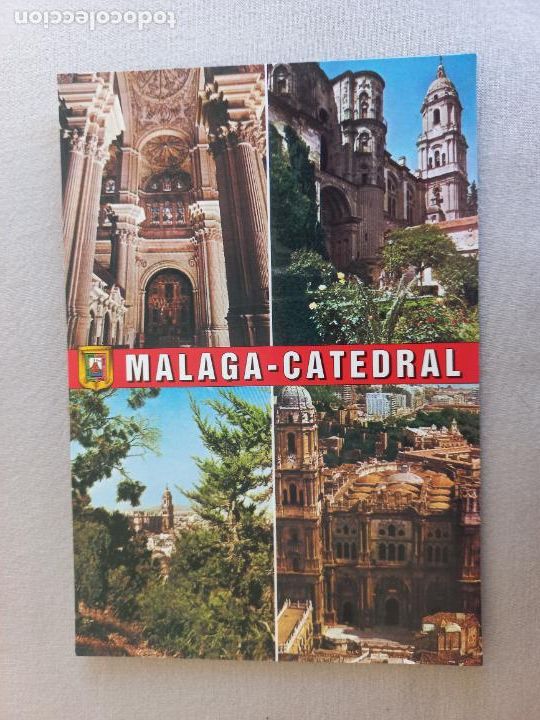 Postales: POSTAL N&ordm; 5. MALAGA. LA CATEDRAL. EDICIONES DOMINGUEZ FISA ESCUDO ORO. S/C