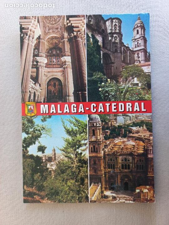 Postales: POSTAL N&ordm; 5. LA CATEDRAL. MALAGA. COSTA SOL. EDICIONES DOMINGUEZ FISA ESCUDO ORO. S/C