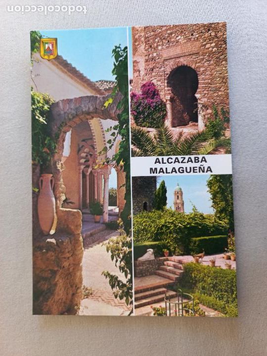 Postales: POSTAL N&ordm; 6. ALCAZABA. TEMPLETE. MALAGA. COSTA SOL. EDICIONES DOMINGUEZ FISA ESCUDO ORO. S/C