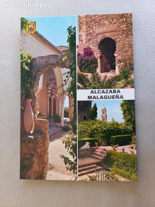 Postales: POSTAL N&ordm; 6. ALCAZABA. TEMPLETE. MALAGA. COSTA SOL. EDICIONES DOMINGUEZ FISA ESCUDO ORO. S/C