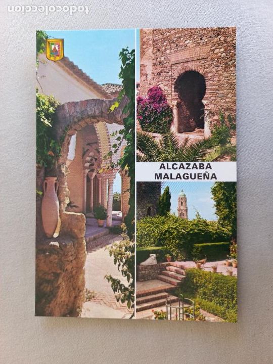 Postales: POSTAL N&ordm; 6. ALCAZABA. TEMPLETE. MALAGA. COSTA SOL. EDICIONES DOMINGUEZ FISA ESCUDO ORO. S/C