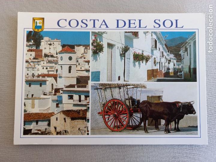 Postales: POSTAL N&ordm; 2. BUEYES, PUEBLOS. MALAGA. COSTA SOL. EDICIONES DOMINGUEZ FISA ESCUDO ORO. S/C
