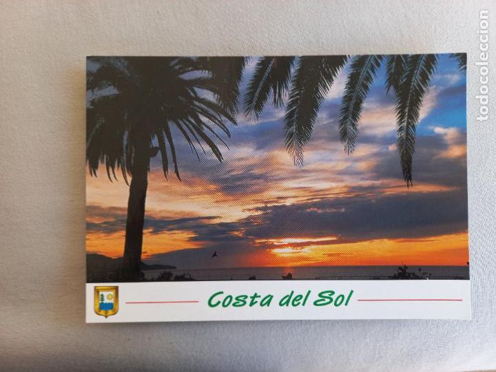 Postales: POSTAL N&ordm; 48. PUESTA DE SOL. 2003 MALAGA COSTA DEL SOL EDICIONES DOMINGUEZ FISA ESCUDO ORO. S/C