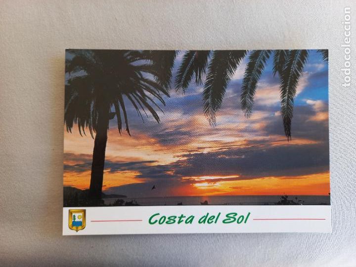 Postales: POSTAL N&ordm; 48. PUESTA DE SOL. 2003 MALAGA COSTA DEL SOL EDICIONES DOMINGUEZ FISA ESCUDO ORO. S/C