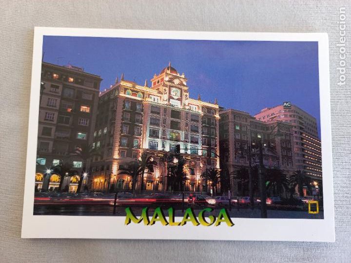 Postales: ACERA DE LA MARINA. MALAGA, A&Ntilde;O 2003. N&ordm; 89 EDICIONES DOMINGUEZ FISA ESCUDO ORO. S/C