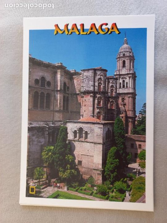 Postales: CATEDRAL DE MALAGA, COSTA DEL SOL. N&ordm; 105 EDICIONES DOMINGUEZ FISA ESCUDO ORO. S/C