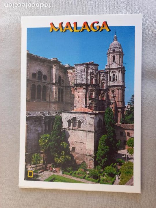 Postales: CATEDRAL DE MALAGA, COSTA DEL SOL. N&ordm; 105 EDICIONES DOMINGUEZ FISA ESCUDO ORO. S/C
