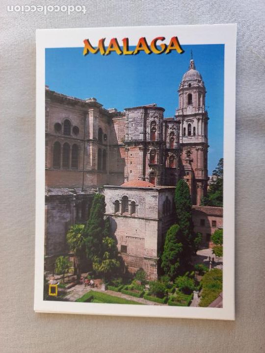Postales: CATEDRAL DE MALAGA, COSTA DEL SOL. N&ordm; 105 EDICIONES DOMINGUEZ FISA ESCUDO ORO. S/C