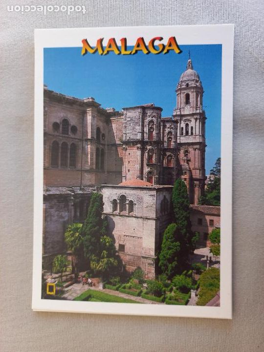 Postales: CATEDRAL DE MALAGA, COSTA DEL SOL. N&ordm; 105 EDICIONES DOMINGUEZ FISA ESCUDO ORO. S/C
