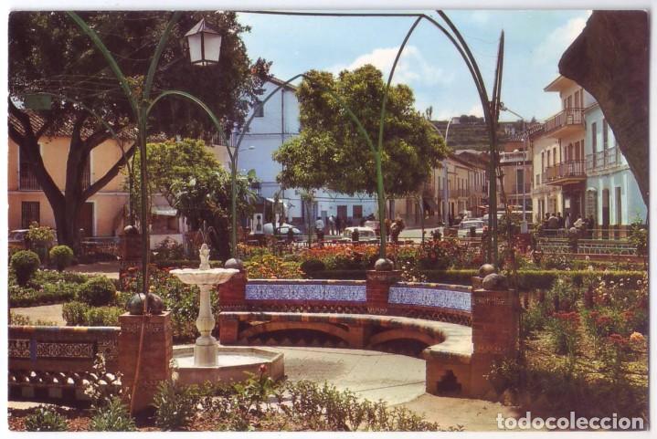 Postales: Co&iacute;n (M&aacute;laga): Jardines San Agust&iacute;n. Fotocolor Valdivieso. Escrita / No circulada (a&ntilde;os 70)