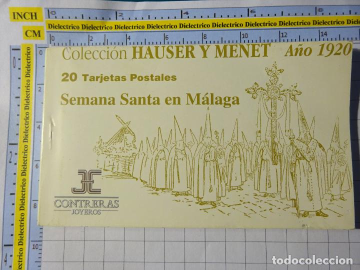 Cartoline: PACK DE 20 TARJETAS POSTALES FACS&Iacute;MIL RELIGIOSAS DE SEMANA SANTA DE M&Aacute;LAGA DE 1920. HAUSER MENET 176