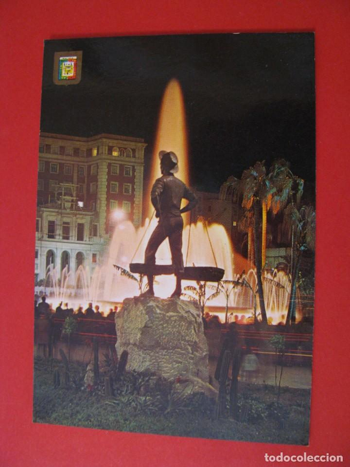 Postales: POSTAL DE MALAGA. FUENTE DE LA MARINA EL CENACHERO. DOMINGUEZ. ESCRITA. 1986.