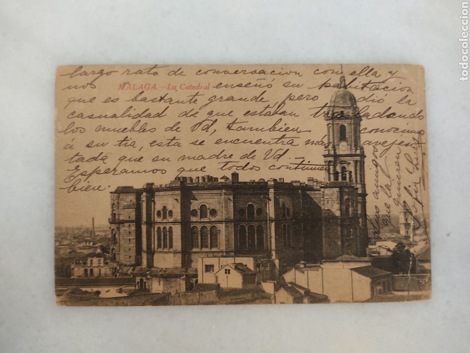 Postkarten: antigua tarjeta postal M&aacute;laga la catedral editor Rafael Toval