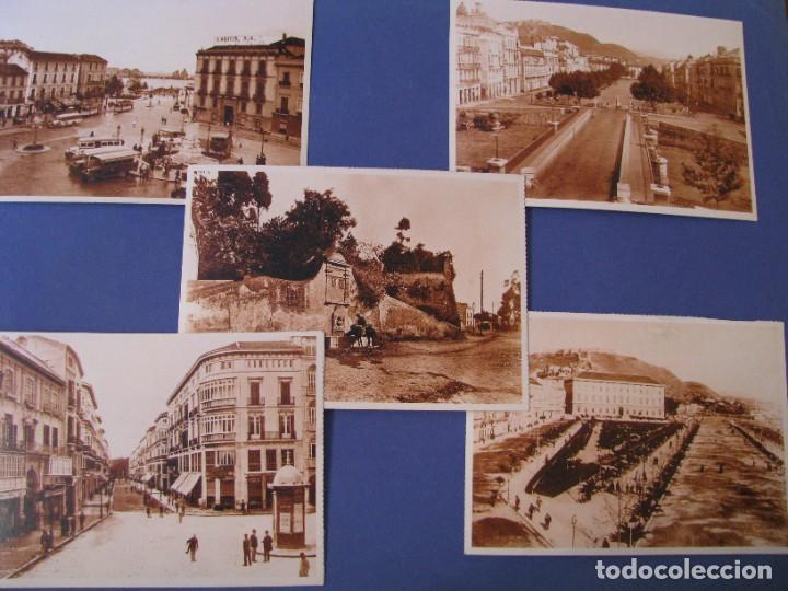 Postales: 5 POSTALES DE MALAGA. REEDICION. PERIODICO SUR.