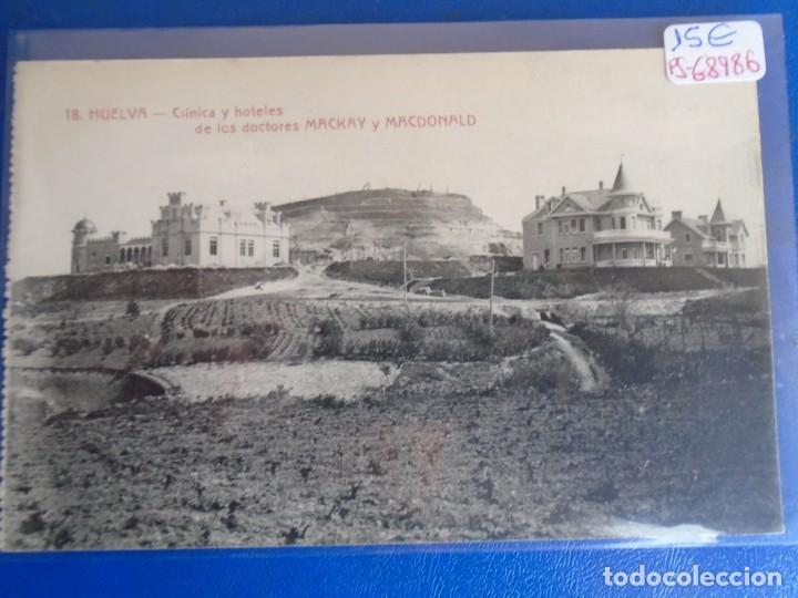 Postales: (PS-68986)POSTAL DE HUELVA-CLINICA Y HOTELES DE LOS DOCTORES MACKAY Y MACDONALD.PAPELERIA INGLESA