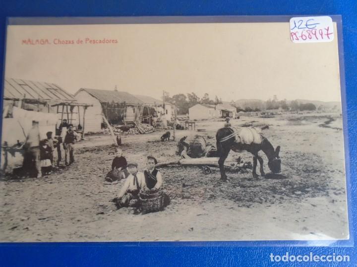 Postales: (PS-68997)POSTAL DE MALAGA-CHOZAS DE PESCADORES.THOMAS