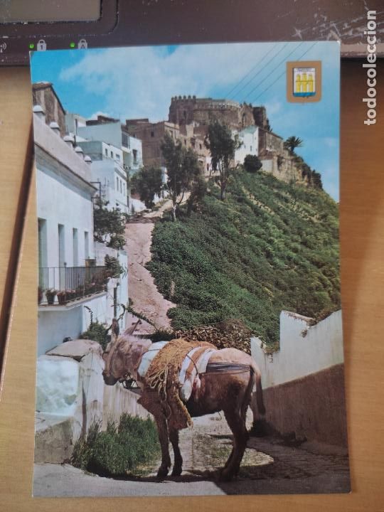 Postales: ARCOS DE LA FRONTERA CADIZ CASTILLO ED ESCUDO ORO N&ordm; 17 ESCRITA