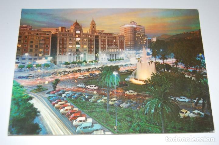 Postales: TARJETA POSTAL N&ordm; 1059 COSTA DEL SOL, MALAGA, PLAZA QUEIPO DE LLANO