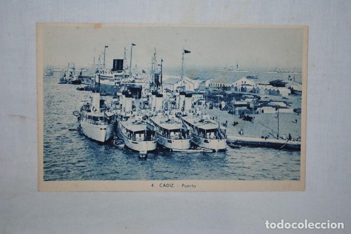 Postales: CADIZ MUELLES CON BARCOS DE GUERRAS . - Foto 1