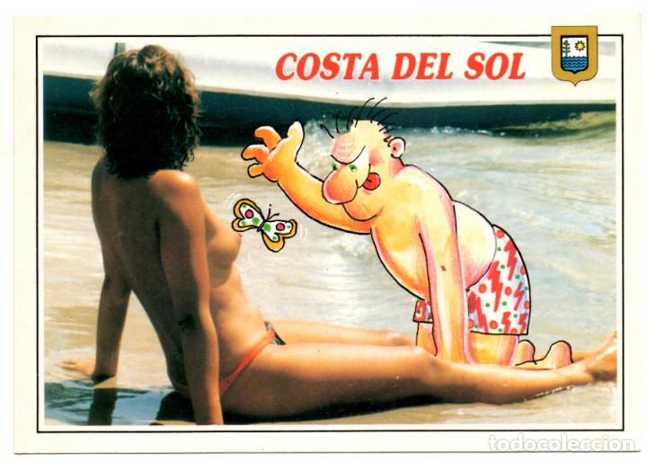 Postales: POSTAL HUMOR&Iacute;STICA DE LA COSTA DEL SOL (ESCUDO DE ORO)