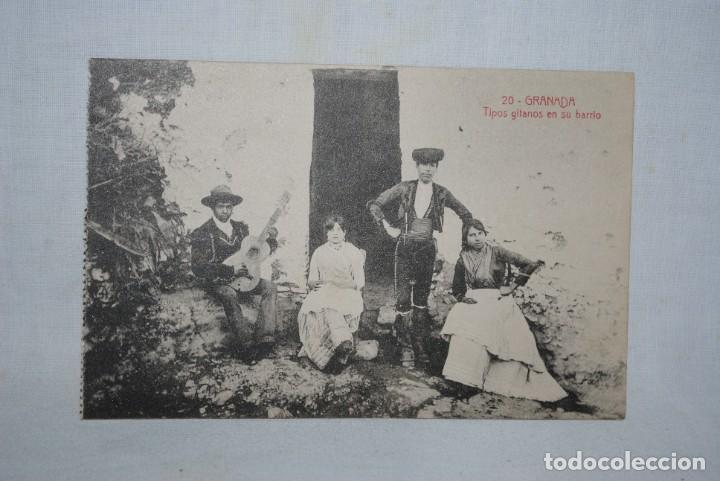 Postales: GRANADA , GITANOS EN SU BARRIO . - Foto 1