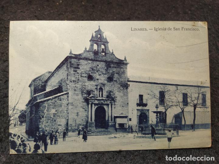 Postales: LINARES-IGLESIA DE SAN FRANCISCO-HAE-POSTAL ANTIGUA ORIGINAL-(92.869)
