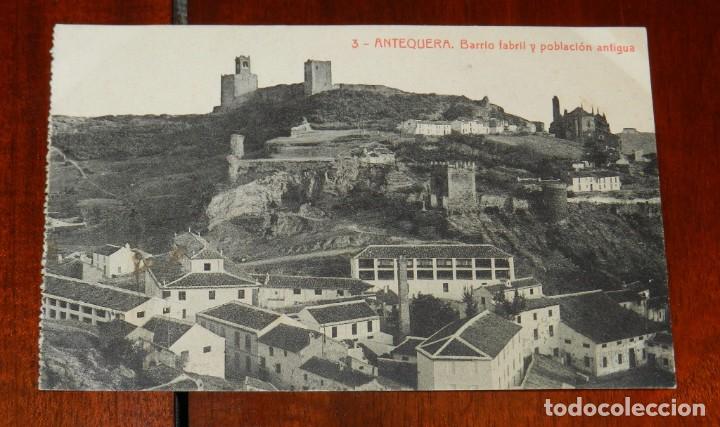 Postales: POSTAL DE ANTEQUERA (MALAGA) - BARRIO FABRIL Y POBLACION ANTIGUA - N. 3. EDICION EL SIGLO XX . SERIE