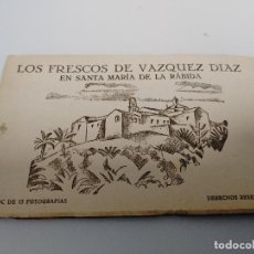 Postales: SANTA MARIA DE LA RABIDA (HUELVA) - LOS FRESCOS DE VAZQUEZ DIAZ - TACO DE 15 POSTALES - A. MATAMALA. Lote 338623353