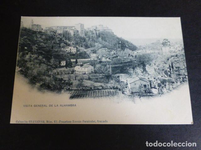 Postales: GRANADA VISTA GENERAL DE LA ALHAMBRA - Foto 1