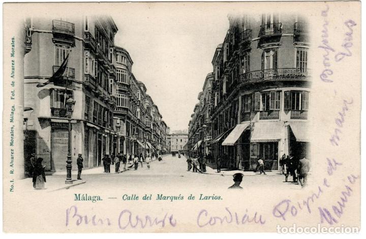 Postales: PRECIOSA POSTAL - MALAGA - CALLE DEL MARQUES DE LARIOS - R. ALVAREZ MORALES - No.1