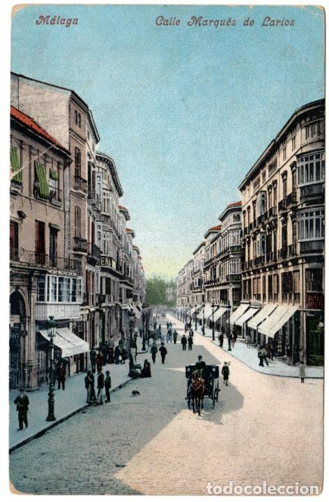 Postales: PRECIOSA POSTAL - MALAGA - CALLE MARQUES DE LARIOS - PURGER & Co. 5851