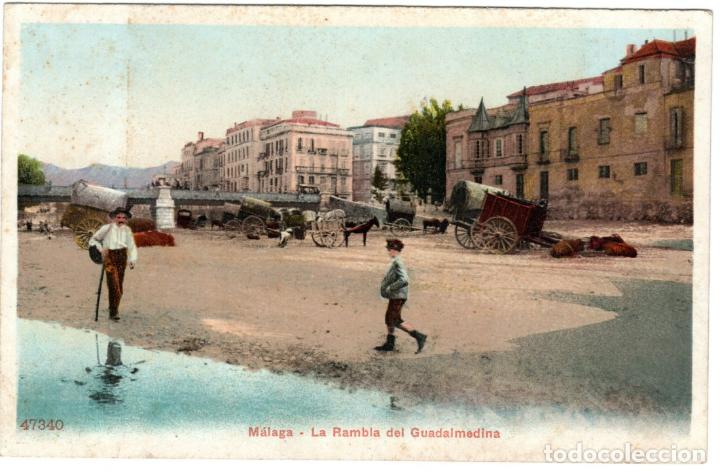 Postais: PRECIOSA POSTAL - MALAGA - LA RAMBLA DEL GUADALMEDINA - 47340