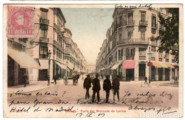 Postales: PRECIOSA POSTAL - MALAGA - CALLE DEL MARQUES DE LARIOS - 47343