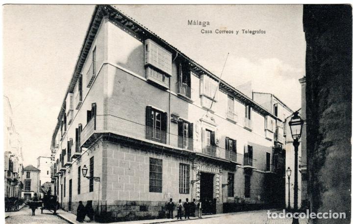 Postales: BONITA POSTAL - MALAGA - CASA CORREOS Y TELEGRAFOS - DOMINGO DEL RIO
