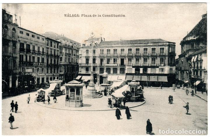 Postales: BONITA POSTAL - MALAGA - PLAZA DE LA CONSTITUCION