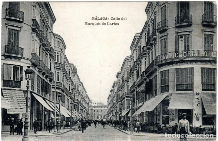 Postales: BONITA POSTAL - MALAGA - CALLE DEL MARQUES DE LARIOS - EDICION FIN DE SIGLO