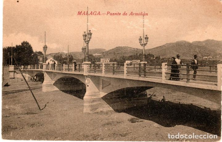 Postales: BONITA POSTAL - MALAGA - PUENTE DE ARMI&Ntilde;AN - EDICION FERRER ESCOBAR