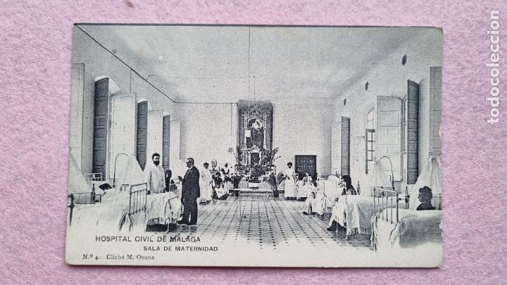 Postales: HOSPITAL CIVIL DE MALAGA SALA DE MATERNIDAD N&ordm; 4 CLICHE OSUNA